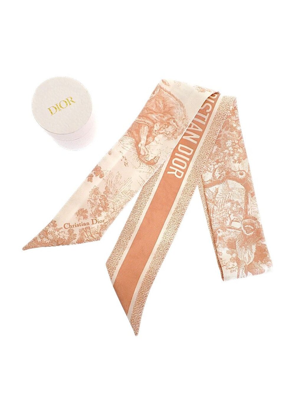 Dior Toile de Jouy Sauvage Mitzah Scarf Silk Pink Rose Des Vins